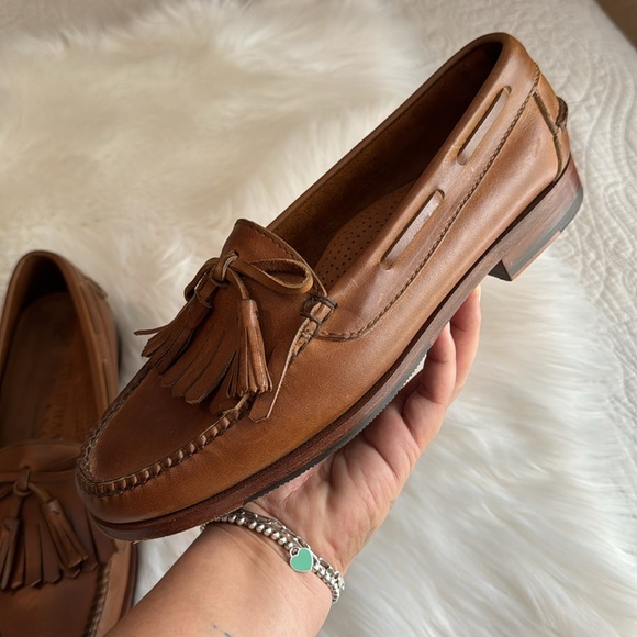 Cole Haan Country Tassel Leather Loafers Size 9 Brown - Picture 10 of 14